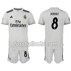 Fußballtrikots Real Madrid KROOS 8 Kinder Heim Trikotsatz 2018-2019